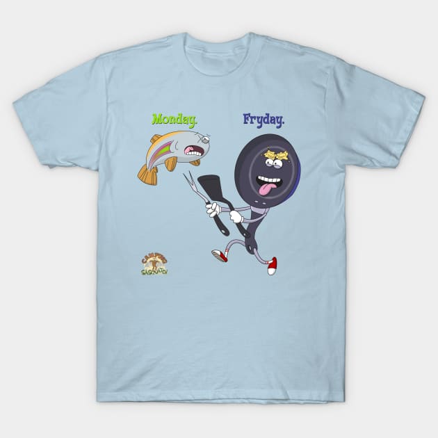 Monday to Friday or Fryday. T-Shirt by LethalChicken